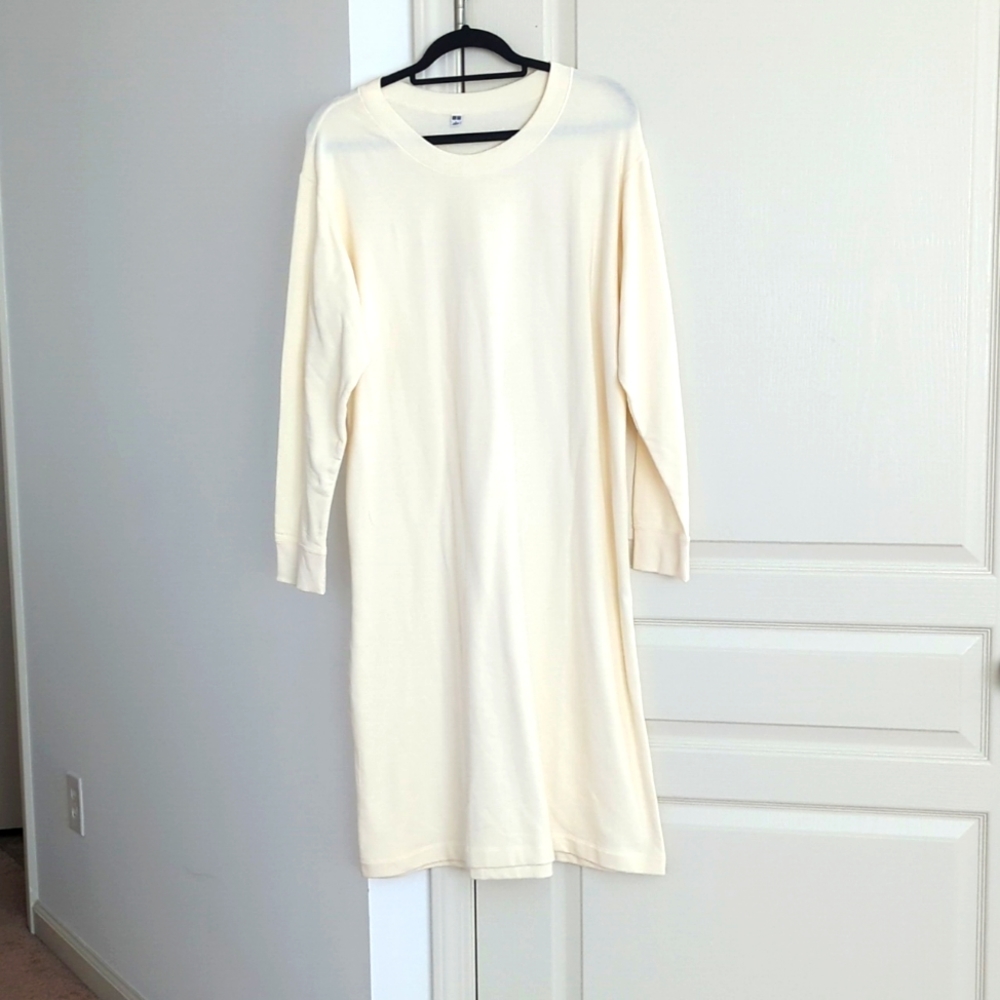 Uniqlo off white maxi dress